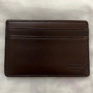 Dark Whiskey Coach Card Case
